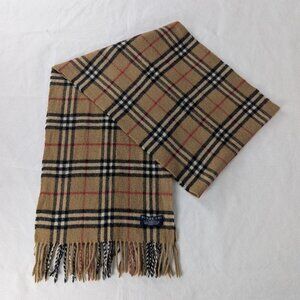 Burberry Lambswool Scarf Beige – Unisex Classic Check – Authentic – Fast Ship